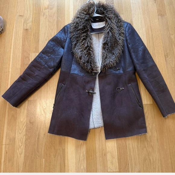 Jessica Simpson Women's Faux Fur Collar Jacket (almost famous style) jacket - Picture 7 of 7